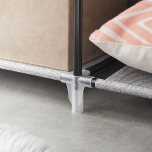 Closet Portátil Jean, Gris, Variedad de Entrepaños en Tela 7 Closet Portátil Jean, Gris, Variedad de Entrepaños en Tela